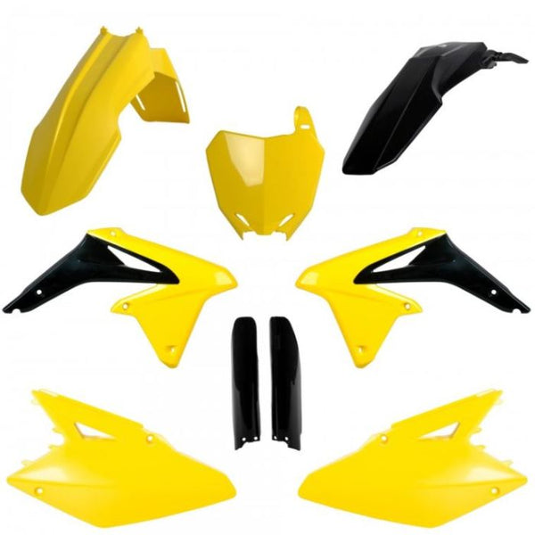 Polisport Replica Plastic Kit — FULL Kit Suzuki OEM Color 14-16