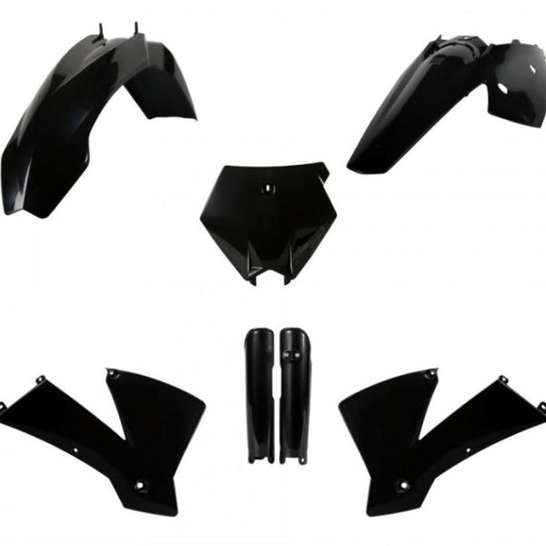 Polisport Replica Plastic Kit,full Kit KTM — Black — KTM SX/EXC/EXC-F
