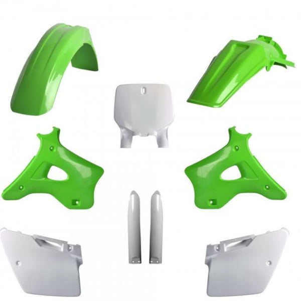 Polisport Replica Plastic Kit — FULL Kit OEM Color — Kawasaki KX-125/KX-250