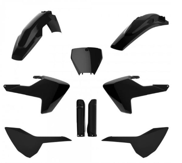 Polisport Replica Plastic Kit - Black (91501)
