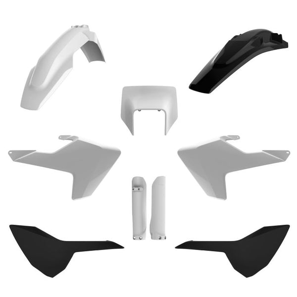 Polisport Replica Plastic Kit - White/Black (91506)