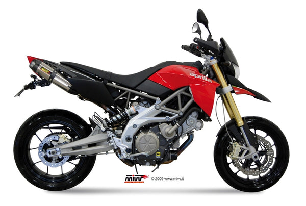 MIVV Suono Stainless Slip-On Exhaust (A.007.L7) for 2008-2016 Aprilia Dorsoduro 750