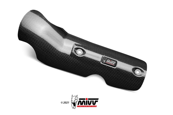 MIVV Carbon Exhaust Cover (ACC.075.0) for 2013-2018 BMW R1200 GS / GS Adventure