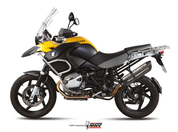 MIVV Suono Stainless Slip-On Exhaust (B.012.L7) for 2010-2012 BMW R 1200 GS/Adventure