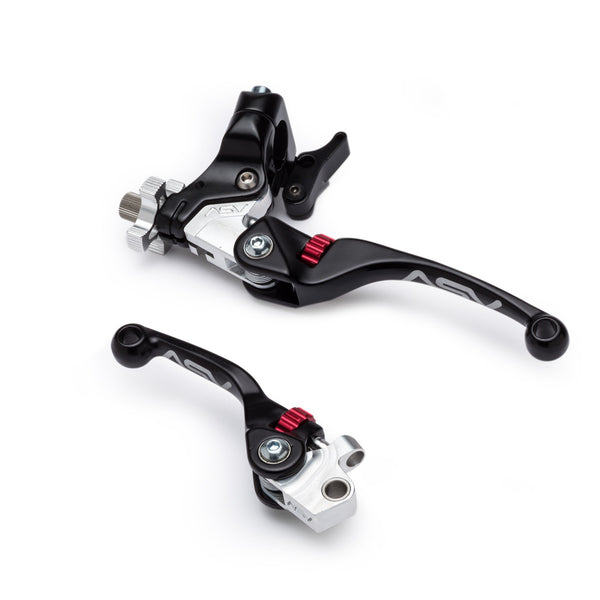 F4 Series Clutch and Brake Lever Pair Pack w/ Hot Start Perch (For Yamaha) # BCF41306YSH