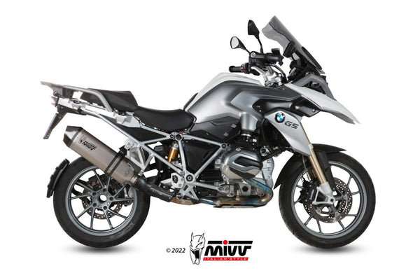 MIVV Speed Edge Titanium Slip-On Exhaust (B.016.LGS) for 2013-2018 BMW R 1200 GS/Adventure