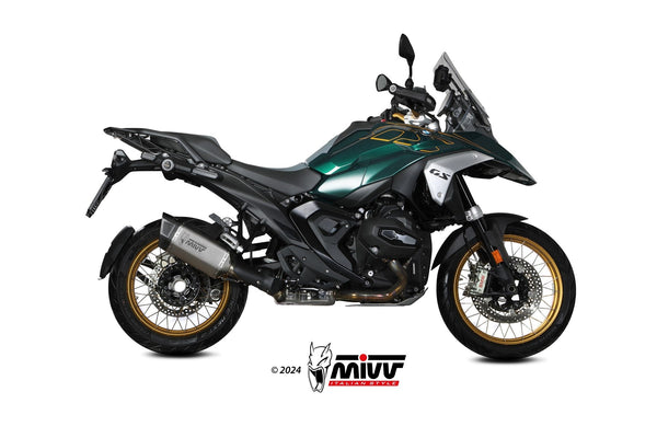 MIVV SR1 Titanium Carbon Tip Slip-On Exhaust (B.042.LR1T) for 2024- BMW R 1300 GS