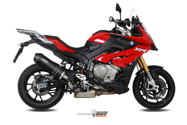 MIVV Oval Carbon Slip-On Exhaust (B.027.LEC) for 2015-2019 BMW S 1000 XR