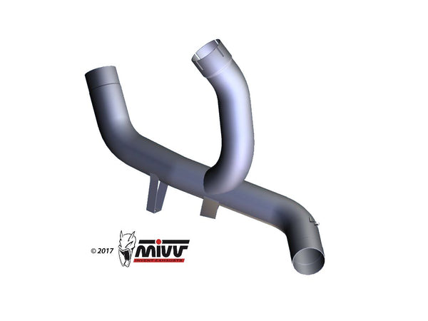 MIVV No-Kat Race Pipe (D.037.C1) for 2016-2018 Ducati Multistrada 1200 Enduro