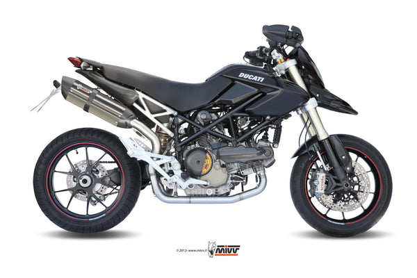 MIVV Suono Stainless Steel Slip-On Exhaust with Carbon Caps (D.022.L7)