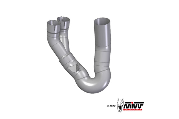 MIVV No-Kat Race Pipe (D.049.C1) for 2021-2023 Ducati Hypermotard 950/SP/RVE