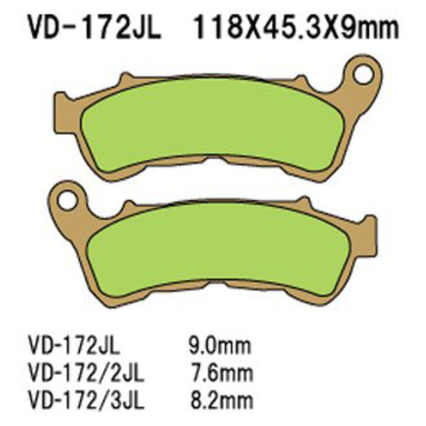 Vesrah RJL Race Sintered Brake Pads — VD-172RJL
