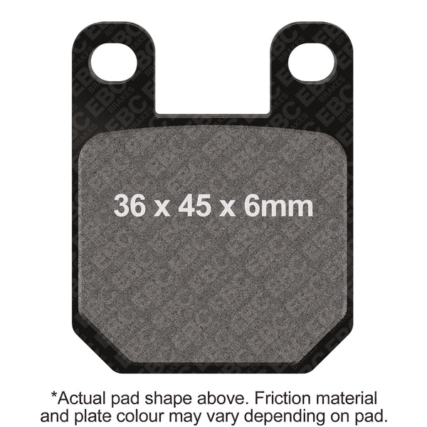 EBC 02-06 Beta Rev 50/80 Front Left R Series Sintered Brake Pads Brake Pads — FA115R