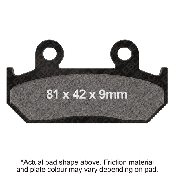 EBC 87-90 Honda CBR 600 F Hurricane Front Left/Right Sintered HH/R Brake Pads — FA121HH