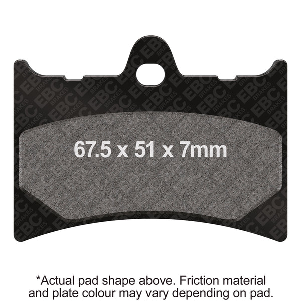 EBC 1987 KTM MX/EXC 250 Rear Left FA-SFA-TT-X Brake Pads — FA126
