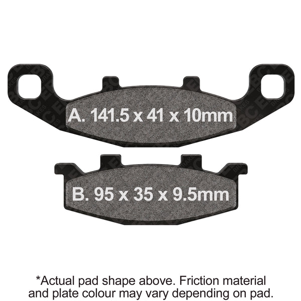 EBC 90-91 Kawasaki KL 650 B2/B3 Tengai Front Left R Series Sintered Brake Pads Brake Pads — FA129R