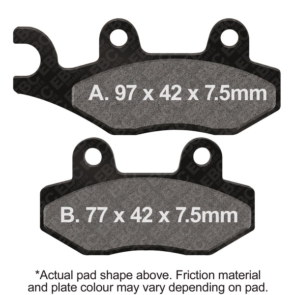 EBC 89-93 Kawasaki KX 125 G/H/J Front Left/Right MXS Sport Brake Pads — MXS135