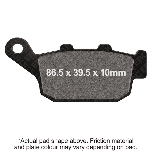 EBC 89-90 Honda CB 400 F CB-1 Rear Left Semi-Sintered Vee Brake Pads — FA140V