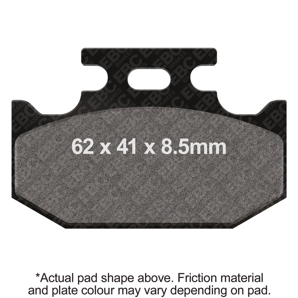 EBC 93-94 Kawasaki KDX 200 E Rear Left/Right Sintered MXS Series Brake Pads — MXS152