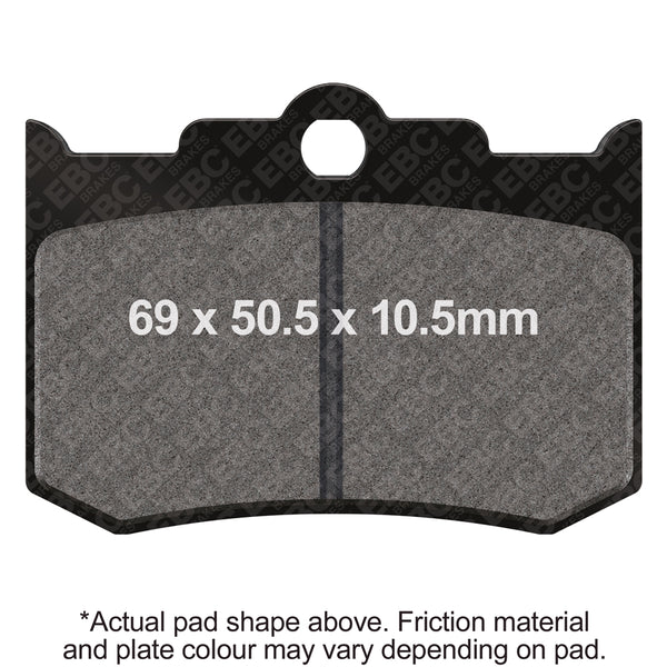 EBC Calipers 4 Piston Front Organic Brake Pad — FA216/2