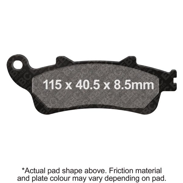 EBC 01-07 Honda NSS 250 Reflex Front Left Sintered HH/R Brake Pads — SFA281HH