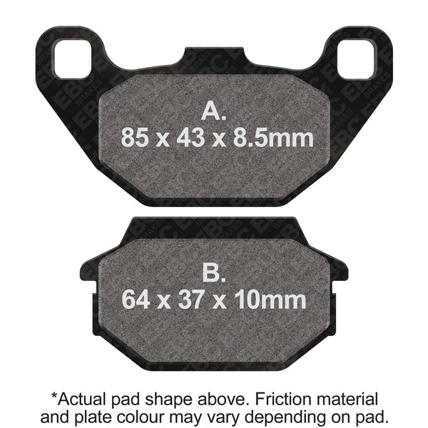 EBC 09-14 KYMCO Street Like 50 2T Front Left FA-SFA-X Brake Pads — SFA305