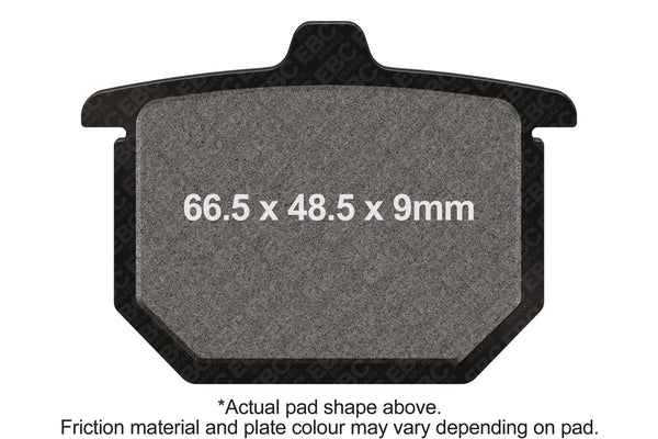 EBC 77-78 Honda CB 750 F Supersport Front Left/Right Semi-Sintered Vee Brake Pads — FA31V