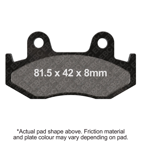 EBC 2002 Kawasaki SC 250 Epsilon Rear Left FA/SFA/X Brake Pads — SFA323/3