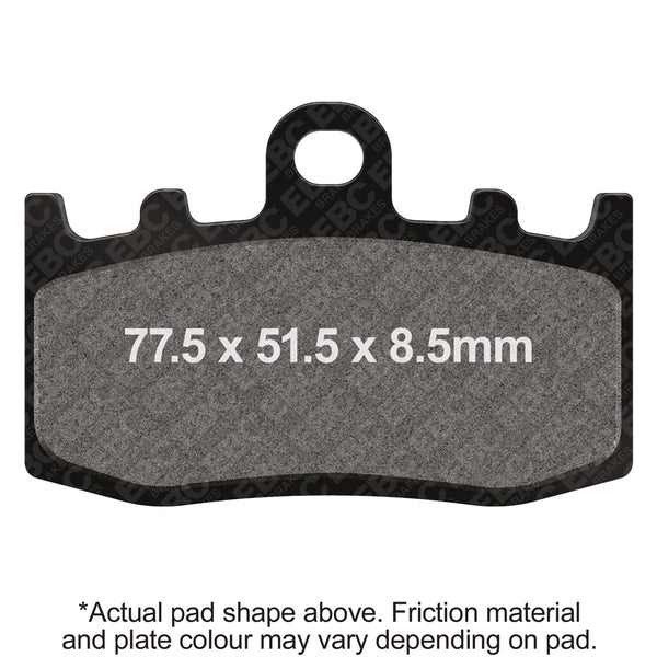 EBC 2007 BMW HP2 Megamoto Disc has loose bobbins Front Left/Right EPFA HH Brake Pads — EPFA335HH