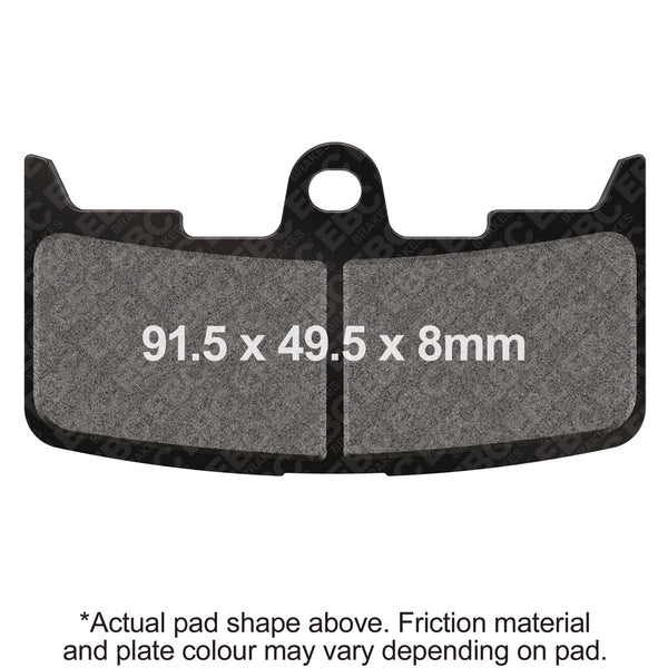 EBC 02-07 Buell Firebolt XB9R Front Left EPFA Series Sintered Brake Pads — EPFA345HH