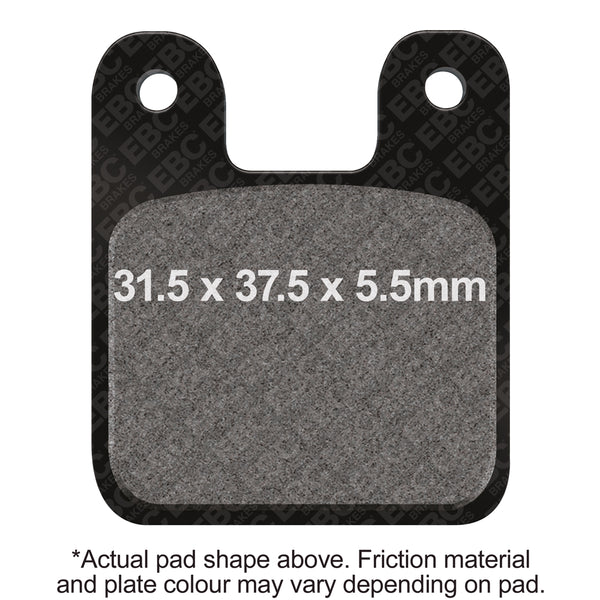 EBC Polini Mini Motos Square shape 2 pin type Front Left FA-SFA-X Brake Pads — FA352