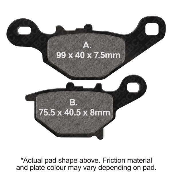 EBC 05-12 Suzuki RM 85 Front Left/Right R Series Sintered Brake Pads — FA401R