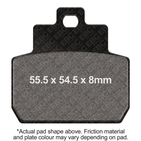 EBC 07-09 Piaggio MP3 3 Wheeler 250cc 12in Rear Wheel Rear Left Sintered R/HH Brake Pads — SFA425HH