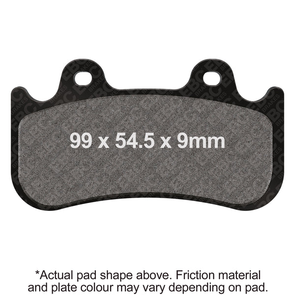 EBC JayBrake Calipers 6 PF-L (6 Piston for 13in Disc Full Height Friction) Sintered HH Brake Pads — FA455HH