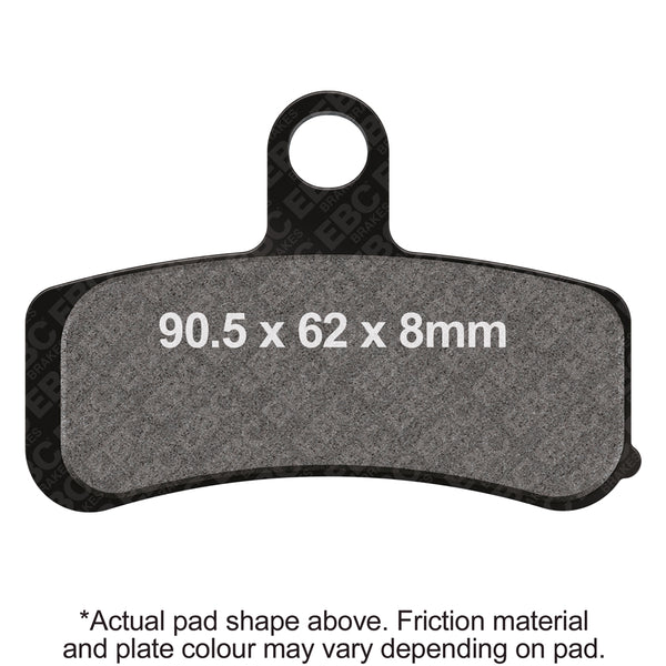 EBC 08-17 Harley-Davidson Dyna FXDF Fat Bob 19in Cast Wheels Front Left/Right EPFA HH Brake Pads — EPFA457HH
