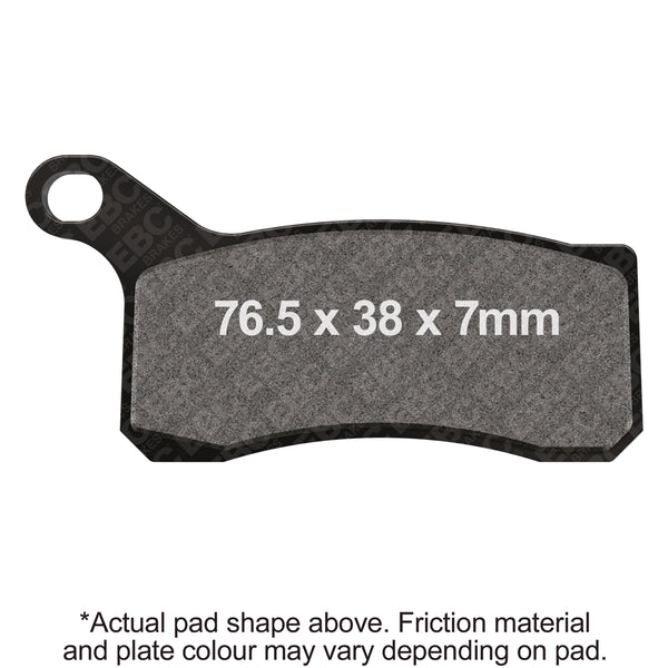 EBC 09-12 KTM SX 450 Front Left/Right R Series Sintered Brake Pads — FA462R