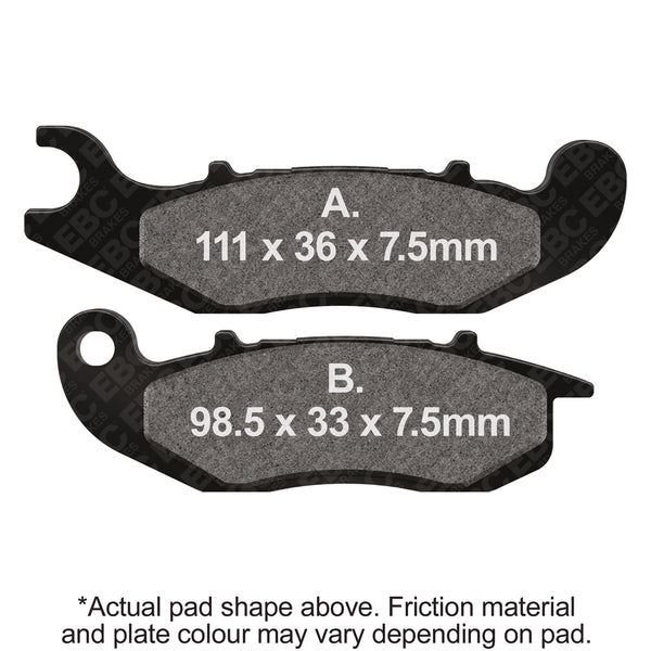 EBC 13-21 Honda CRF 250 L Front Left R Series Sintered Brake Pads — FA465R