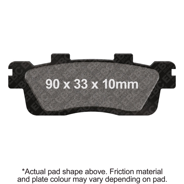 EBC 18-19 KYMCO Street Like S 125i Rear Left Sintered R/HH Brake Pads — SFA498HH