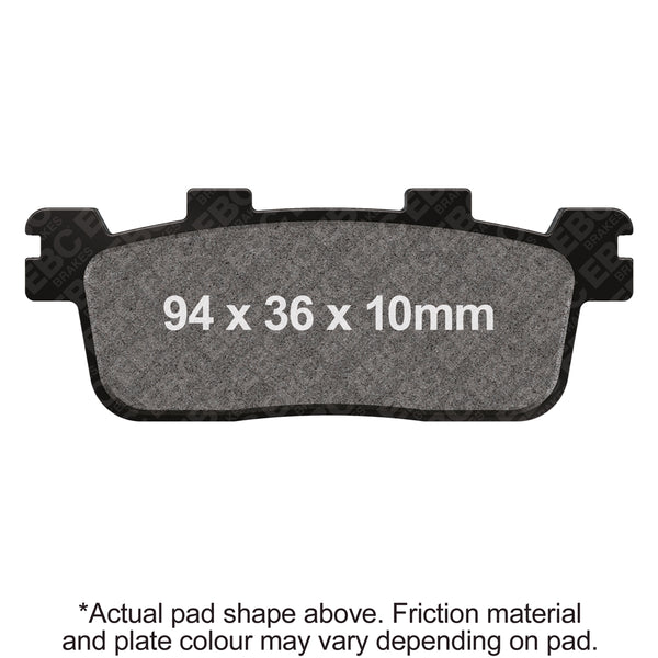 EBC 11-12 KYMCO Street People GT 200i Rear Left/Right Sintered R/HH Brake Pads — SFA607HH