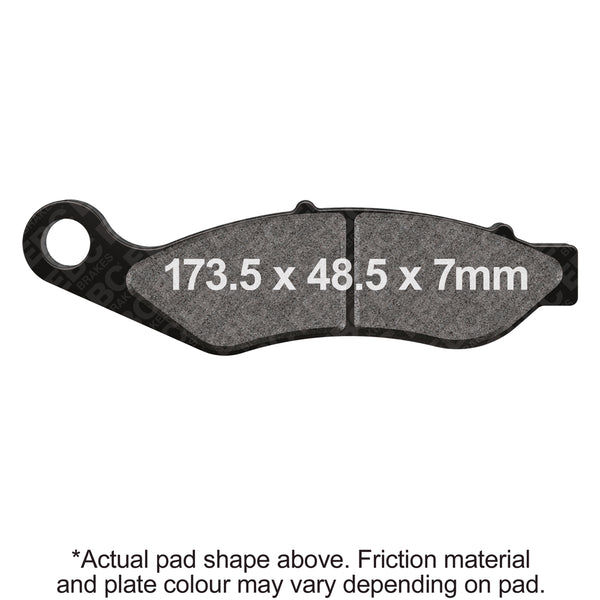 EBC 14-19 Harley-Davidson Trike FLHTCUTG Tri Glide Ultra Front Left/Right Sintered HH/R Brake Pads — FA638HH