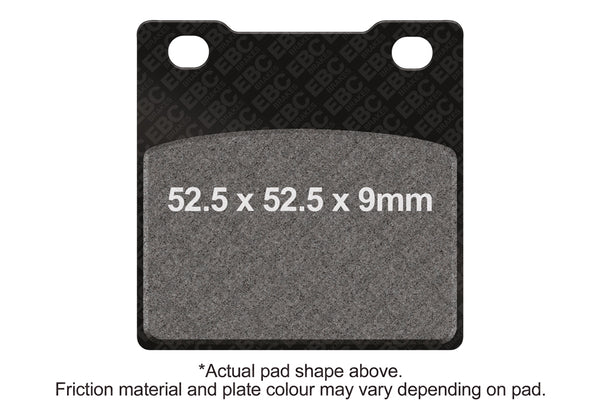 EBC 91-93 Suzuki GSF 400 Bandit Rear Left/Right Semi-Sintered V Brake Pads — FA63V