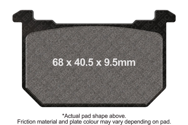 EBC 81-83 Kawasaki KZ 650 H CSR Front Left/Right Semi-Sintered Vee Brake Pads — FA68V