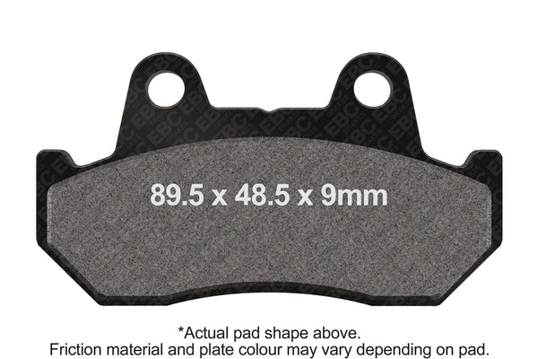 EBC 1982 Honda CB 750 C Custom Front Left/Right Semi-Sintered Vee Brake Pads — FA69/2V