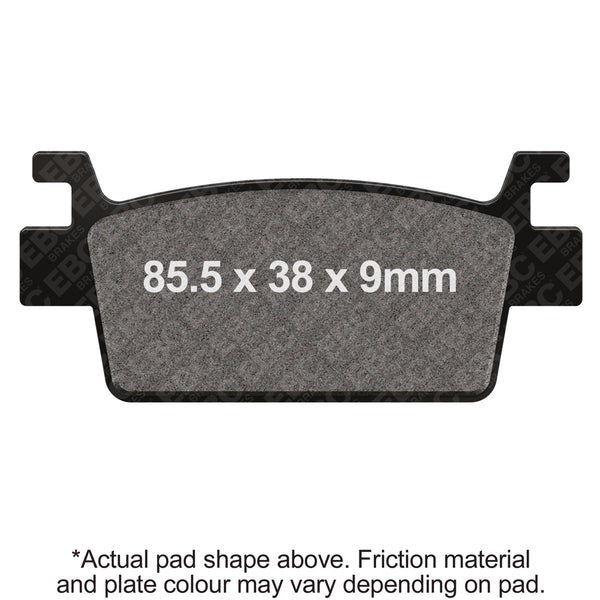 EBC 17-20 KYMCO Street AK 550 Rear Right Sintered R/HH Brake Pads — SFA719HH