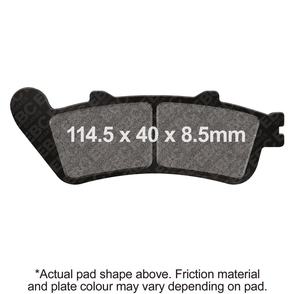 EBC 18-22 Yamaha Star Venture Rear Left Sintered R/HH Brake Pads — FA725HH