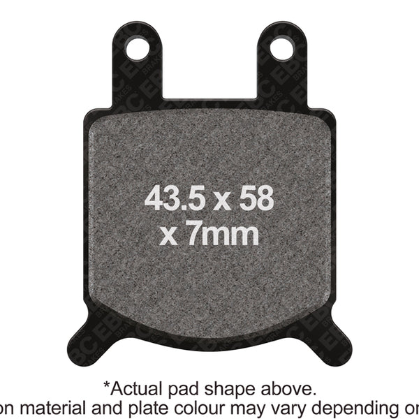 EBC GMA Calipers 2 Piston (small) Caliper Model B (CCI No. 09-996) Front Organic Brake Pads — FA76