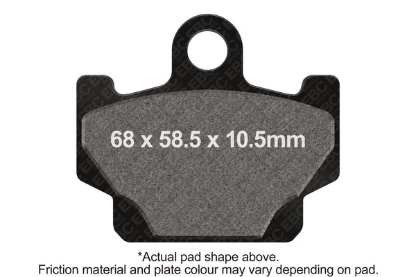 EBC 94-97 Yamaha RXS 115 (3HB6/7) Front Left/Right FA-SFA-X Brake Pads — FA81