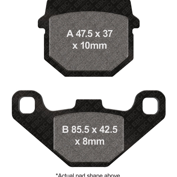 EBC 2007 Piaggio Typhoon Front R90 Organic Brake Pads — FA83/2