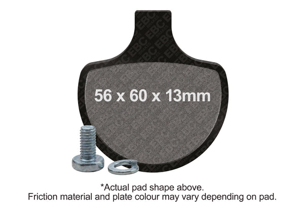 EBC 84-86 Harley-Davidson Dyna FX/FXE/FXS Front Left/Right EPFA HH Brake Pads — EPFA94HH