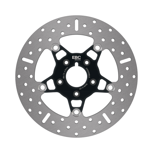 EBC 84-86 Harley-Davidson Dyna FX/FXE/FXS Front Black Chrome Rotor — FSD009BLK